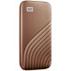 WD My Passport External SSD 2TB USB 3.2, Gold, 1050MB/s Read, 1000MB/s Write, PC & Mac Compatiable-WDBAGF0020BGD-WESN