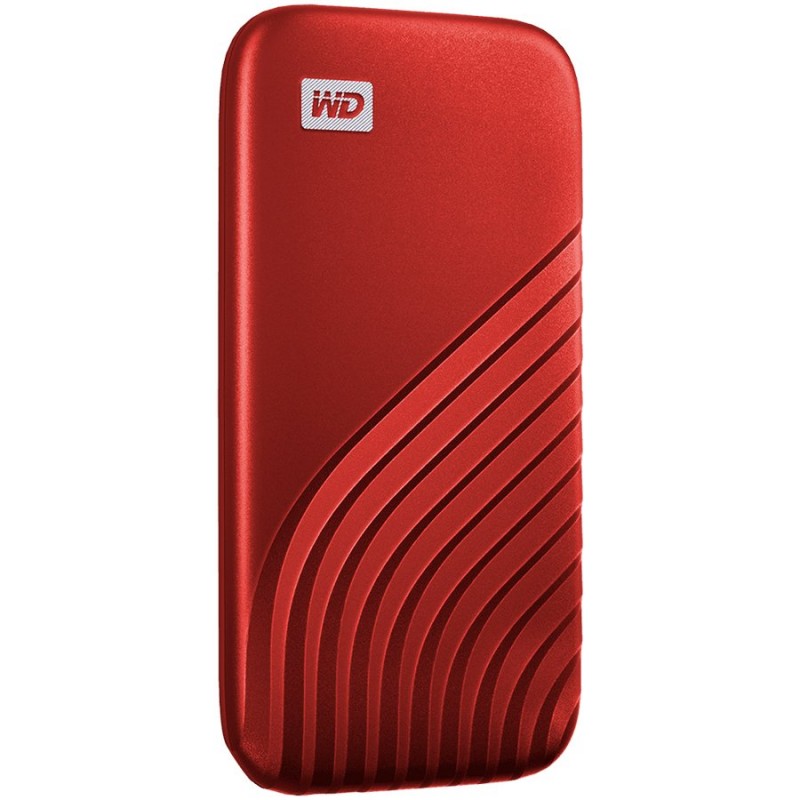 WD My Passport External SSD 2TB USB 3.2, Red, 1050MB/s Read, 1000MB/s Write, PC & Mac Compatiable-WDBAGF0020BRD-WESN
