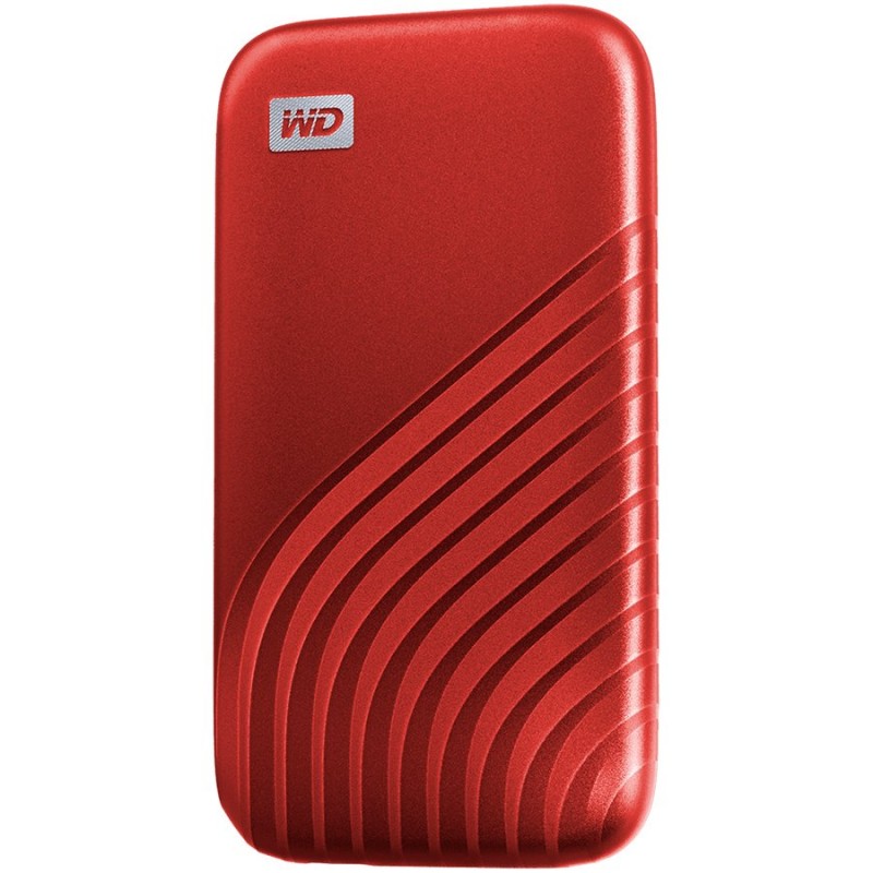 WD My Passport External SSD 2TB USB 3.2, Red, 1050MB/s Read, 1000MB/s Write, PC & Mac Compatiable-WDBAGF0020BRD-WESN