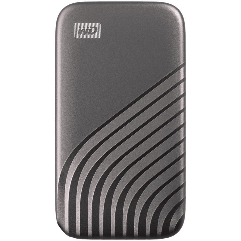 WD My Passport External SSD 2TB USB 3.2, Space Gray, 1050MB/s Read, 1000MB/s Write, PC & Mac Compatiable-WDBAGF0020BGY-WESN