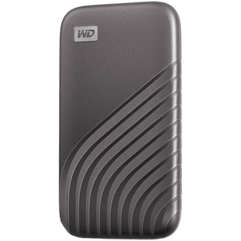 WD My Passport External SSD 2TB USB 3.2, Space Gray, 1050MB/s Read, 1000MB/s Write, PC & Mac Compatiable-WDBAGF0020BGY-WESN