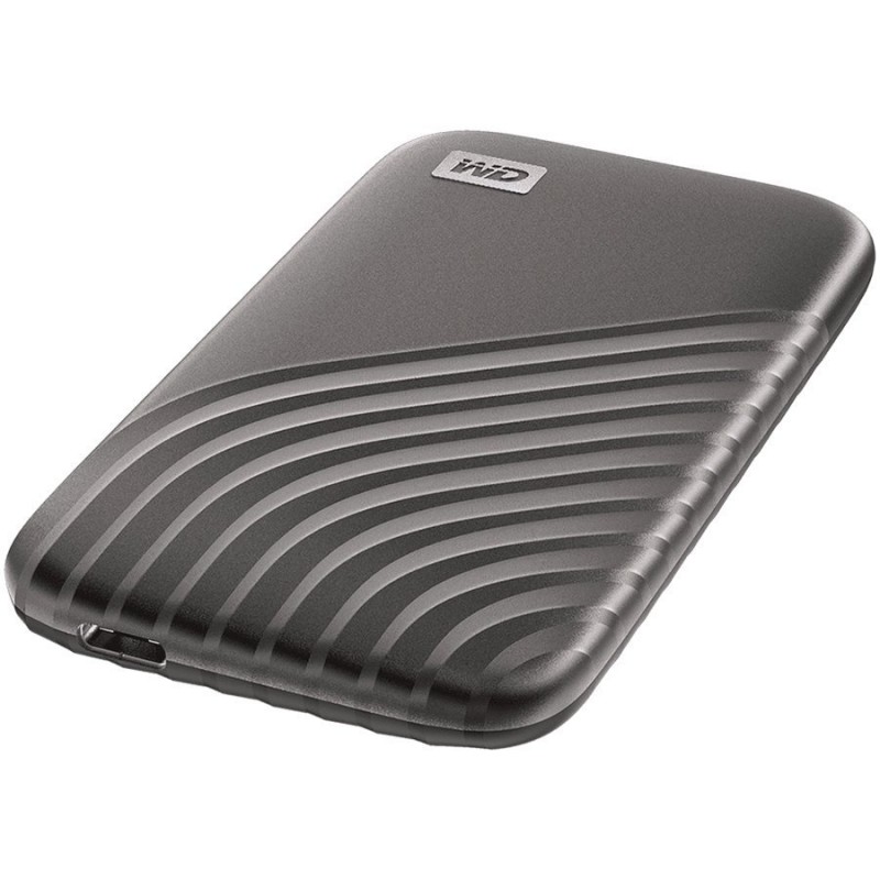 WD My Passport External SSD 2TB USB 3.2, Space Gray, 1050MB/s Read, 1000MB/s Write, PC & Mac Compatiable-WDBAGF0020BGY-WESN