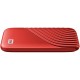 WD My Passport External SSD 500GB, USB 3.2, Red, 1050MB/s Read, 1000MB/s Write, PC & Mac Compatiable-WDBAGF5000ARD-WESN