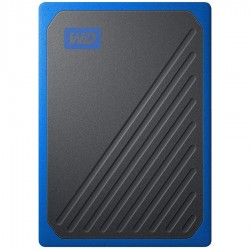 WD My Passport Go 1TB External SSD, USB 3.0, Read/Write: 400 / 400 MB/s, Black w/Cobalt trim