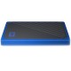 WD My Passport Go 1TB External SSD, USB 3.0, Read/Write: 400 / 400 MB/s, Black w/Cobalt trim-WDBMCG0010BBT-WESN