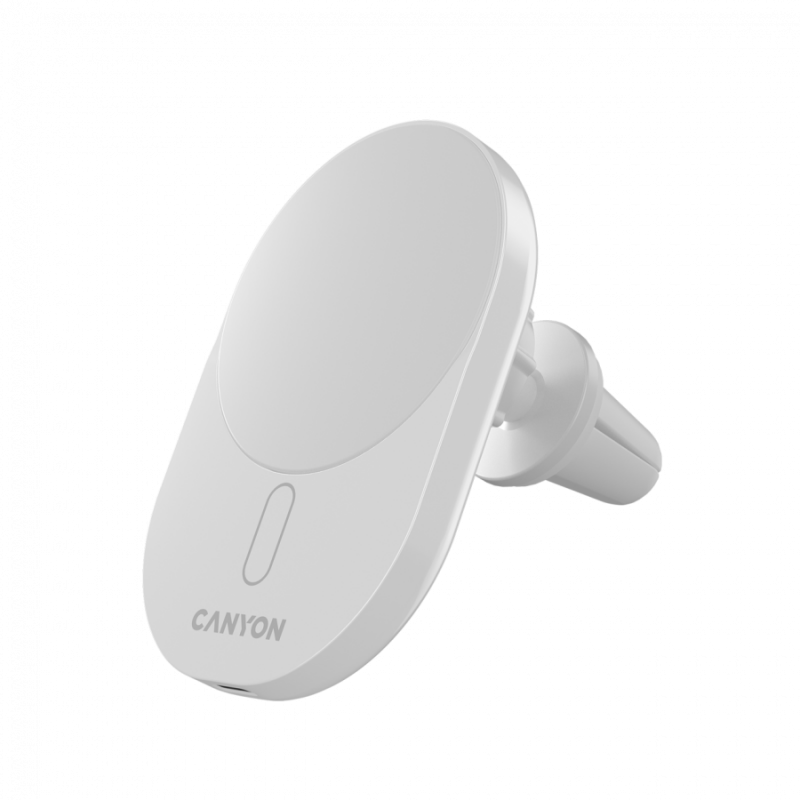 CANYON car charger OnGrip 105 15W Qi2 Wireless White, CNS-CCH105W
