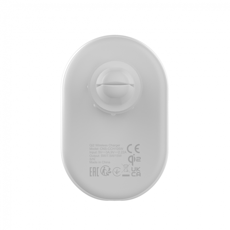 CANYON car charger OnGrip 105 15W Qi2 Wireless White, CNS-CCH105W