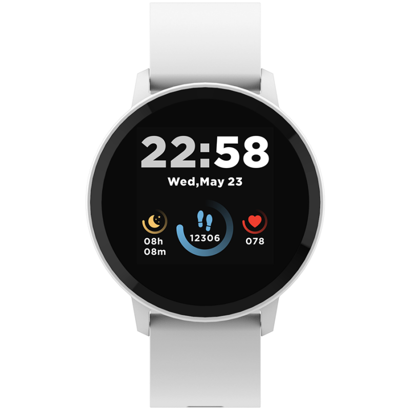 CANYON Smart watch, 1.3inches IPS full touch screen, Round watch, IP68 waterproof, multi-sport mode, BT5.0, compatibility with iOS and
