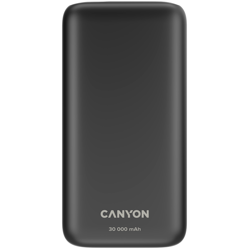 CANYON Power bank 30000mAh Li-poly battery, Input Micro: DC5V/2A, 9V/2A Input Type c PD :DC5V/3A, 9V/2A Output Type C