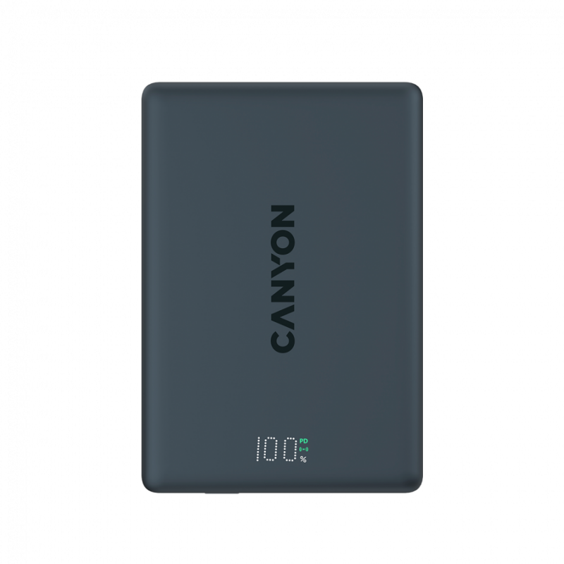 CANYON magnetic power bank OnPower 500 PD20W 5000mAh Aluminium Interstellar Black