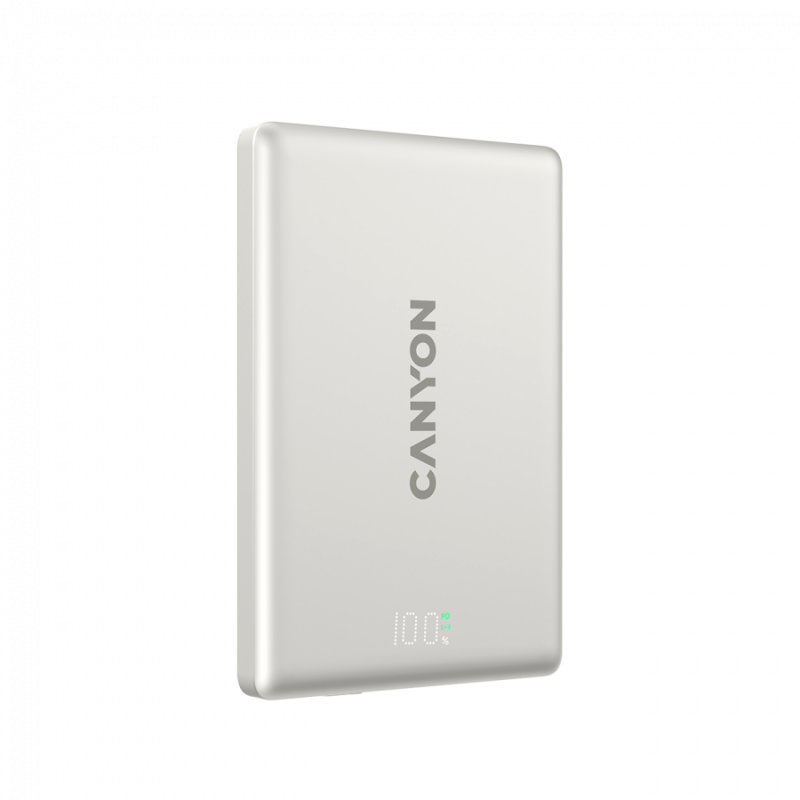 CANYON magnetic power bank OnPower 500 PD20W 5000mAh Aluminium Star Grey