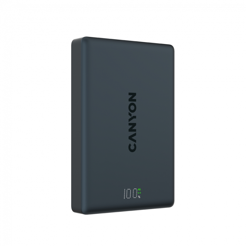 CANYON magnetic power bank OnPower 511 PD20W 10000mAh Aluminium Interstellar Black