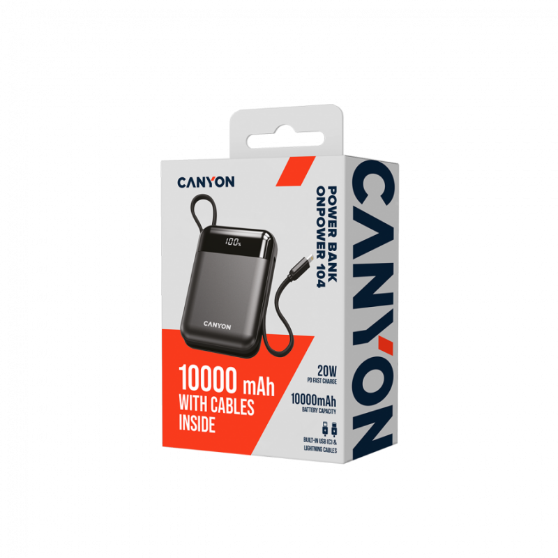 CANYON power bank OnPower 104 10000mAh Black