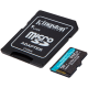 KINGSTON 512GB microSDXC Canvas Go Plus Gen4 200MB/s A2 U3 V30 Card + Adapter, SDCG4/512GB