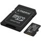 Kingston 512GB microSDXC Canvas Select Plus Gen3 150MB/s A1 Card + Adapter, SDCS3/512GB