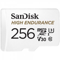 SANDISK 256GB MAX ENDURANCE microSDHC Card with Adapter