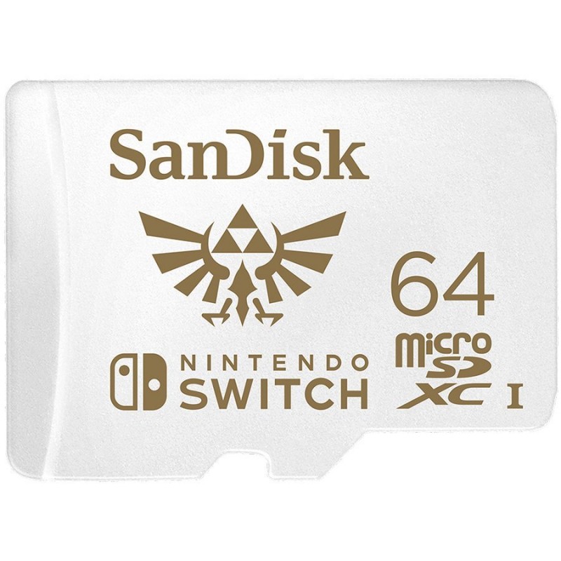 SANDISK 64GB microSDXC UHS-I Card for Nintendo Switch-SDSQXAT-064G-GNCZN