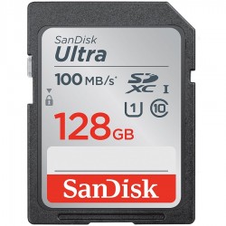 SANDISK Ultra 128GB SDHC  Memory Card 100MB/s, Class 10 UHS-I