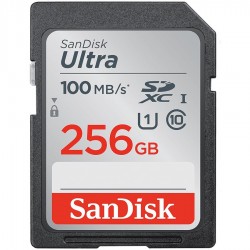 SANDISK Ultra 256GB SDHC Memory Card 100MB/s, Class 10 UHS-I
