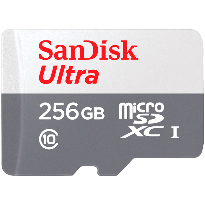 SANDISK Ultra microSDXC 256GB 100MB/s Class 10 UHS-I, SDSQUNR-256G-GN3MN