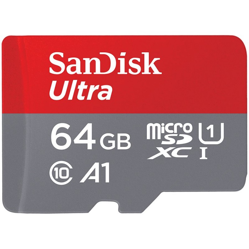 SanDisk_Ultra microSDXC_64GB + SD Adapter_120MB/s  A1 Class 10 UHS-I-SDSQUA4-064G-GN6MA