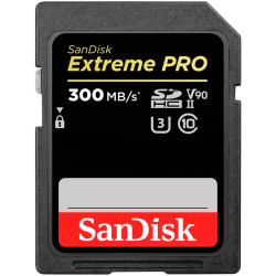 SanDisk Extreme PRO 256GB SDXC Memory Card up to 300MB/s, UHS-II, Class 10, U3, V90, EAN: 619659186678