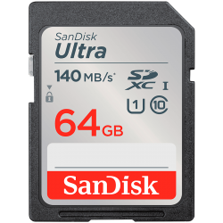 SanDisk Ultra 64GB SDXC Memory Card 140MB/s, EAN: 619659200176
