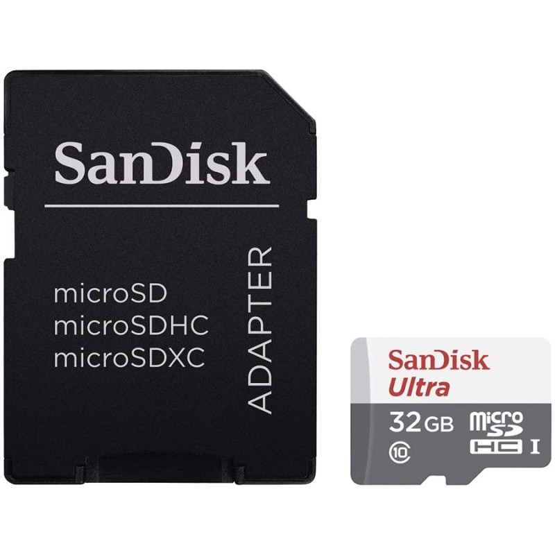 SanDisk Ultra Light microSDHC + SD Adapter 32GB 100MB/s Class 10-SDSQUNR-032G-GN3MA