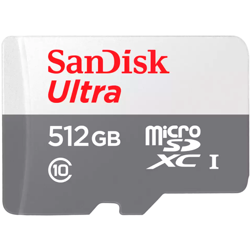 SanDisk Ultra microSDXC 512GB 100MB/s Class 10 UHS-I, EAN: 0619659196622, SDSQUNR-512G-GN3MN