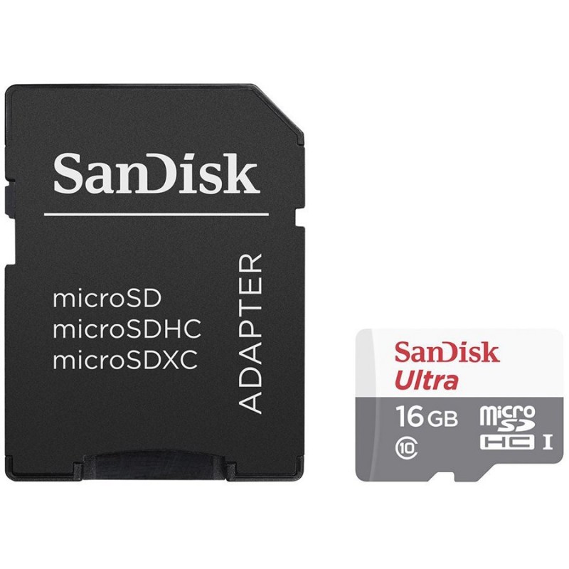 SanDisk Ultra Android microSDHC 16GB 80MB/s Class 10; EAN: 619659161613-SDSQUNS-016G-GN3MN