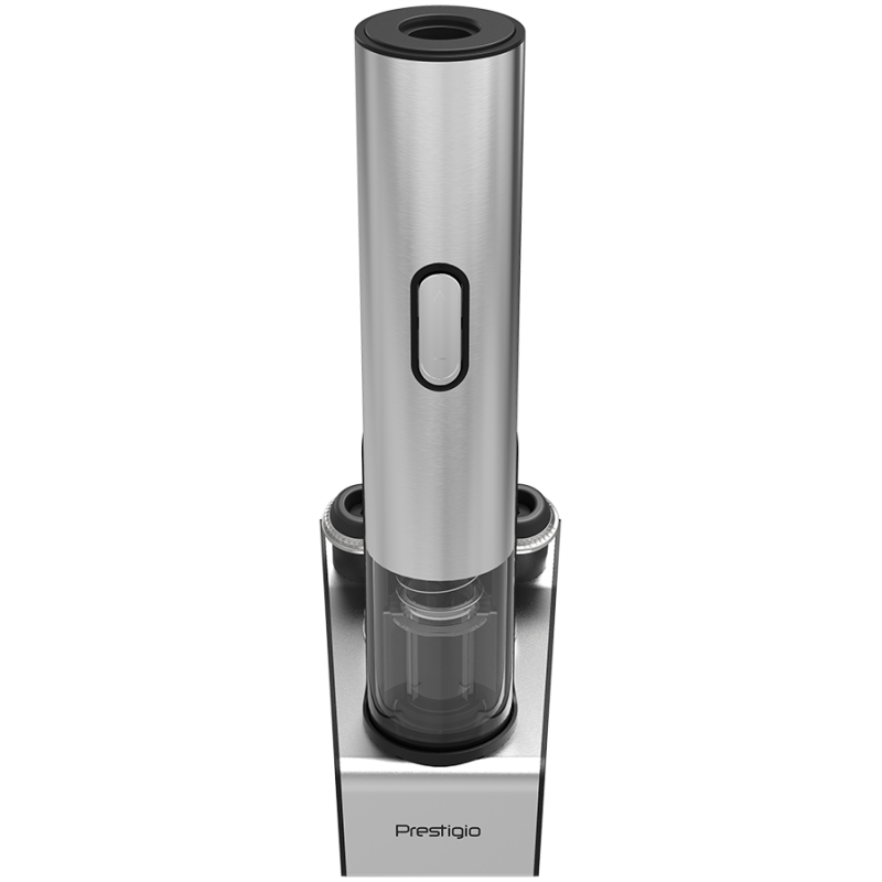 Prestigio Garda, smart wine opener, simple operation with 2 buttons, aerator, vacuum stopper preserver, PWO105SL