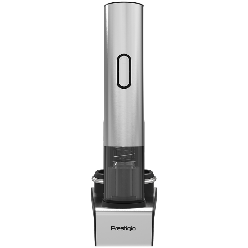 Prestigio Garda, smart wine opener, simple operation with 2 buttons, aerator, vacuum stopper preserver, PWO105SL