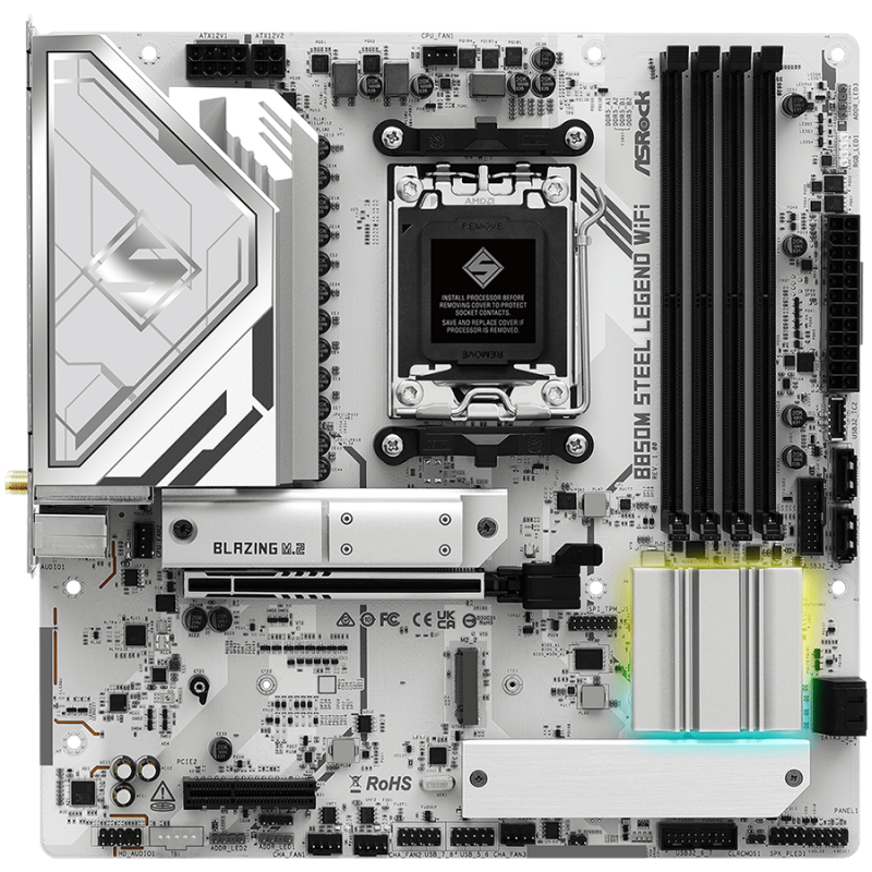 AMD AM5 B850/4DDR5/WIFI, B850M STEEL LEGEND WIFI