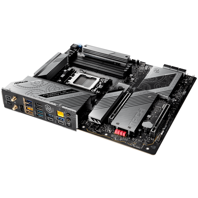 ASROCK MB Desktop X870E Taichi Lite, AM5, 4x DDR5, 2x PCIe 5.0 x16, 1x Blazing M.2(PCIe Gen5x4), 3x Hyper M.2 (PCIe Gen4x4), 6x SATA3, RAID