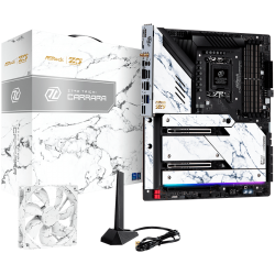 ASROCK MB Desktop Z790 Taichi Carrara, S1700, 4x DDR5, 2x PCIe 5.0 x16, 1x PCIe 4.0 x16, 4x Hyper M.2, 1x Blazing M.2, 8x SATA3, 2x USB-C, 12x USB 3.2, 6x USB 2.0, 1x RJ-45 2.5GB Lan, 802.11ax Wi-Fi 6E + Bluetooth 5.3, 1x HDMI, 1x SPDIF, ATX