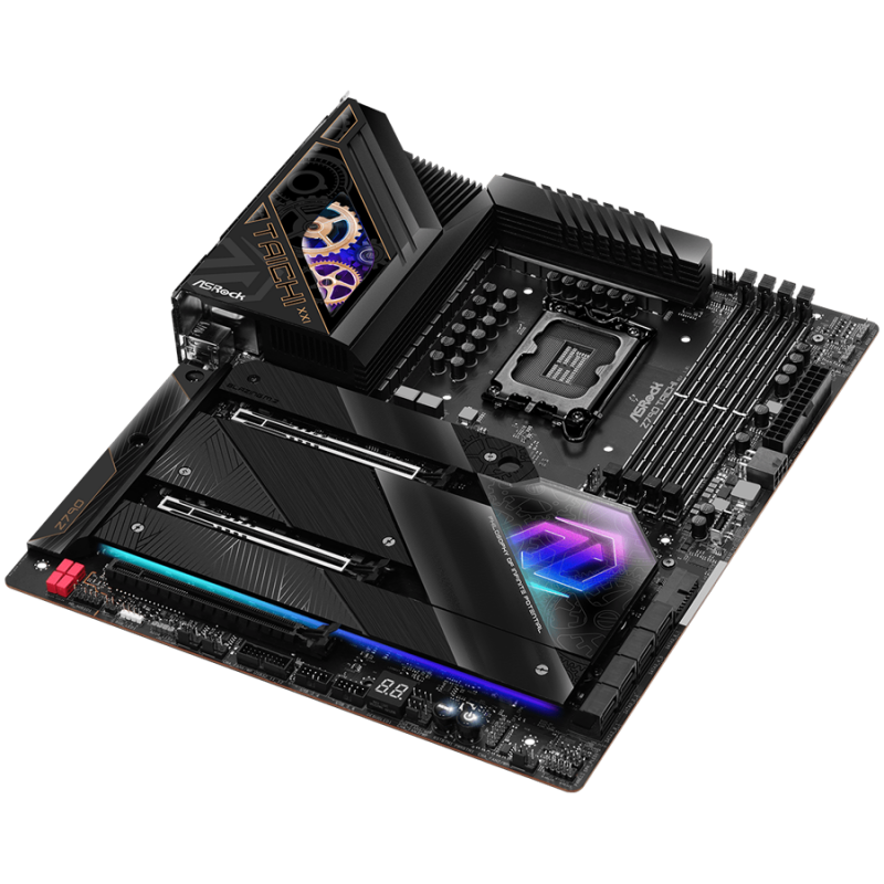 ASROCK MB Desktop Z790 Taichi, S1700, 4x DDR5, 2x PCIe 5.0 x16, 1x PCIe 4.0 x16, 4x Hyper M.2, 1x Blazing M.2, 1x Hyper M.2, 8x SATA3, 3x