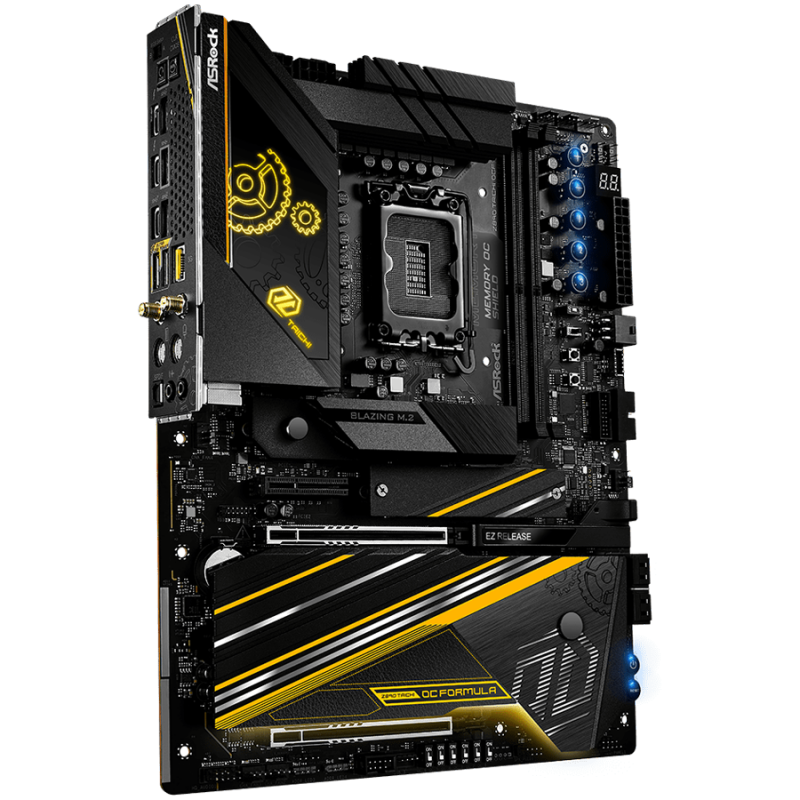 ASROCK MB Desktop Z890 Taichi OCF, S1851, 2x DDR5, 2x PCIe 5.0 x16, 1x PCIe 4.0 x4, 1x Blazing M.2, 5x Hyper M.2, 4x SATA3, 4x USB-C, 9x