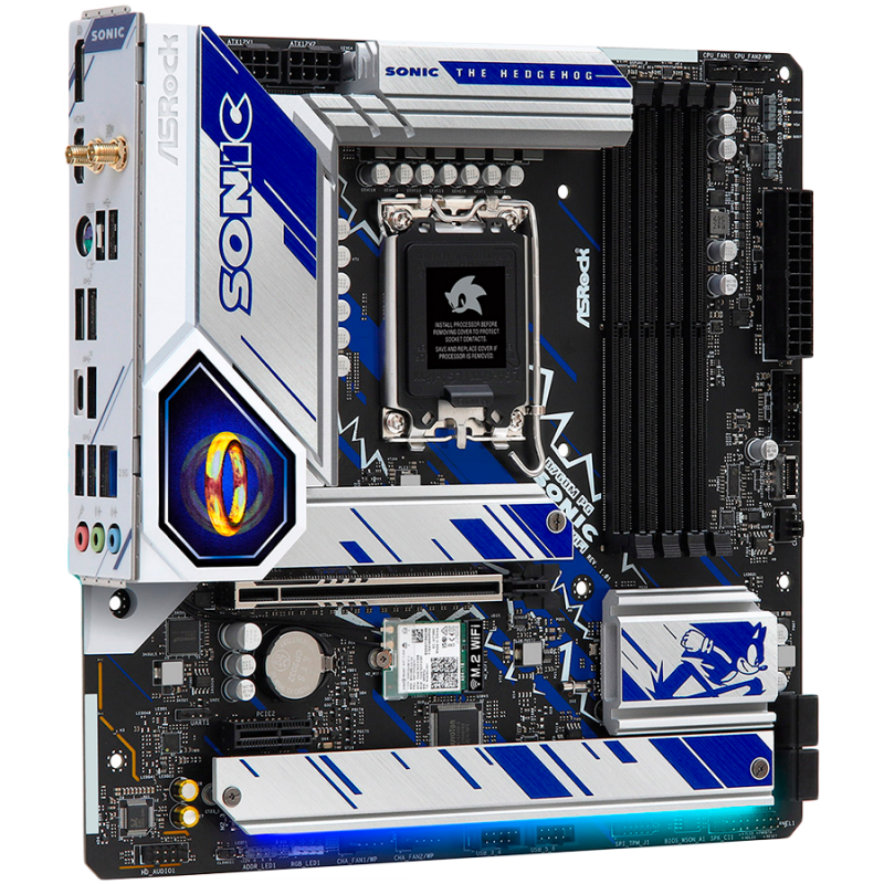 ASROCK MB LGA1700 B760 4 x DDR5 4 x SATA3 2 x Hyper M.2 1 x HDMI 1 x DisplayPort, B760M PG SONIC WIFI