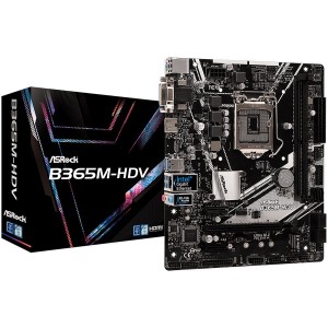 ASROCK Main Board Desktop B365 (S1151, 2xDDR4,1xPCIe x16,2xPCI Ex1, 6 SATA3 ,1x Ultra M.2,GLAN,VGA,DVI,HDMI,USB 3.1) mATX retail