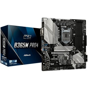 ASROCK Main Board Desktop B365 (S1151, 4xDDR4, 2xPCIe x16, 1xPCI Ex1, 6 SATA3, 1x Ultra M.2, M.2 socket, GLAN, VGA, DVI, HDMI, USB 3.1) mATX retail