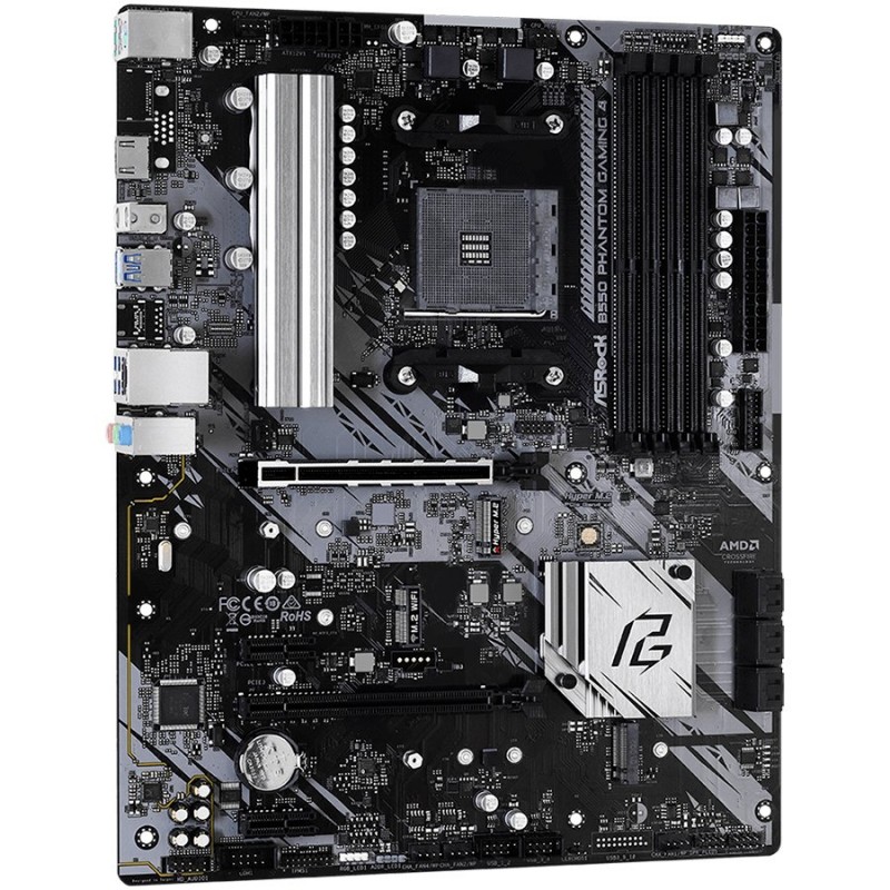 ASROCK Main Board Desktop B550 PHANTOM GAMING 4 (AM4, B550, 4xDDR4, 1xPCIe 4.0 x16, 1xPCI 3.0x16, 2xPCIe 3.0x1, 6xSATA, 1xM.2 PCIe