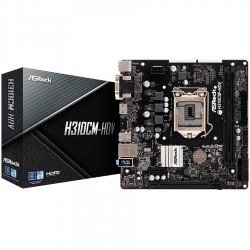 ASROCK Main Board Desktop H310 (S1151, 2xDDR4,1xPCIe x16,1xPCI Ex1, 4 SATA3 ,GLAN,VGA,DVI,HDMI,USB 3.1 ) mATX retail
