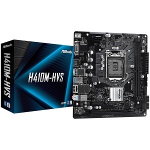 ASROCK Main Board Desktop H410M (S1200, 4xDDR4,2xPCIe x16,2xPCI Ex1, 6 SATA3 ,2x Ultra M.2, GLAN,VGA,HDMI,USB 3.1 ) M-ATX retail