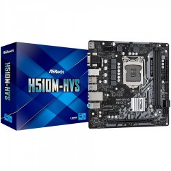 ASROCK Main Board Desktop H510 chipset (S1200, 2x DDR4, 1x PCIe x16, 1x PCIe x1, 4x SATA3, GLAN, 1x VGA, 1x HDMI, 2x USB 3.2, 4x USB 2.0)mATX.