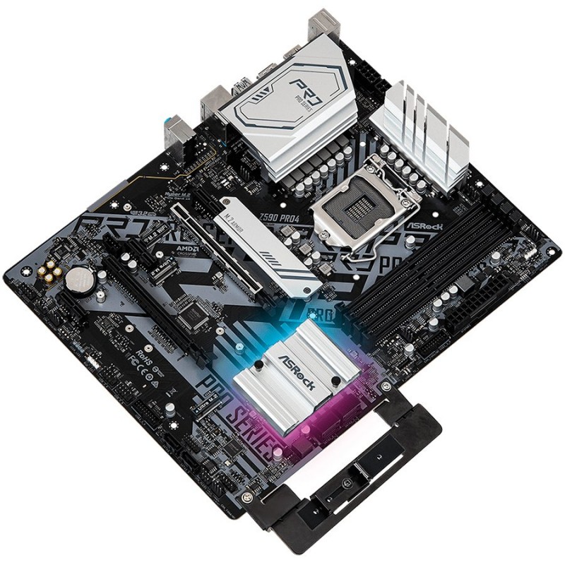 ASROCK Main Board Desktop Z590 chipset (S1200, 4x DDR4, 2x PCIe x16, 3x PCIe x1, 6x SATA3, 2x M.2, 4x USB3.0, 2x USB2.0, GLAN, 1x HDMI, 1x DP) ATX.-Z590 PRO4