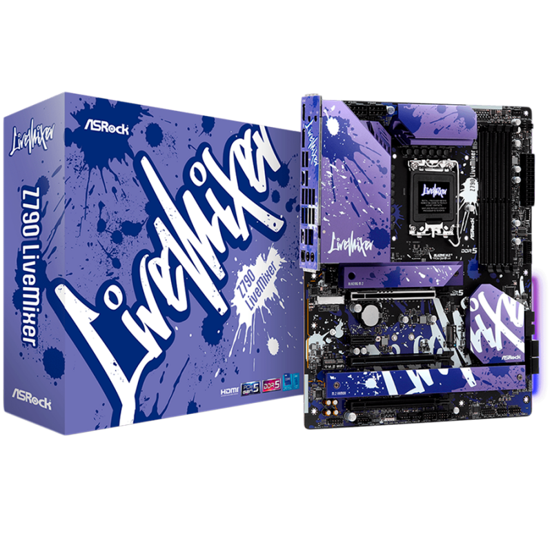 ASRock MB INTEL Z790/4DDR5/4SATA3, Z790 LIVEMIXER