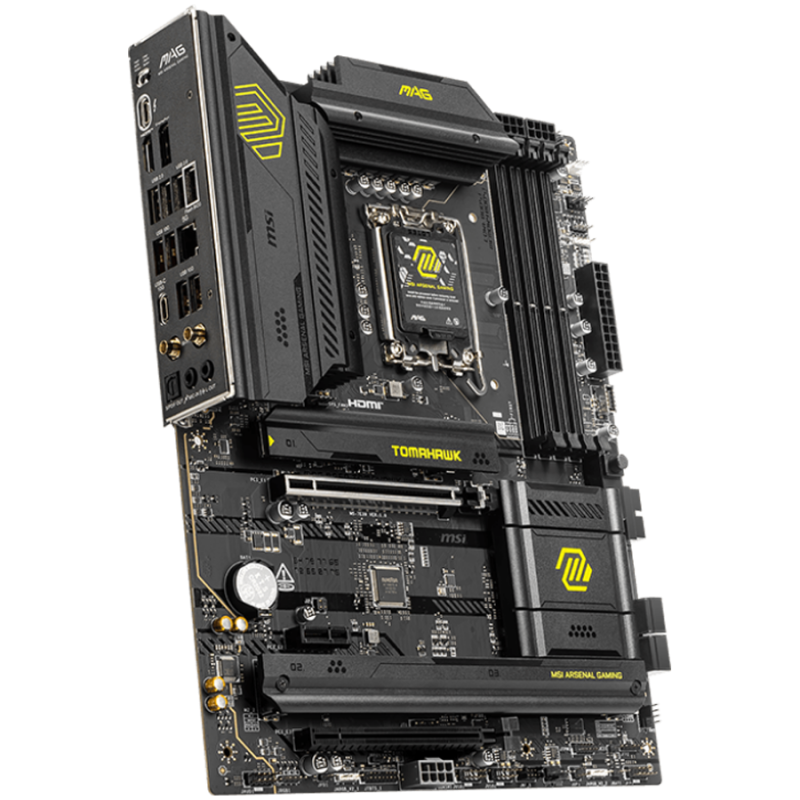 MSI MAG B860 TOMAHAWK WIFI, ATX, LGA 1851, 4x DDR5 Dual Channel DDR5 up to 9200(OC)MHz, 2x PCIe x16 slot, 3x M.2 slot, 4x USB 2.0, 4x USB