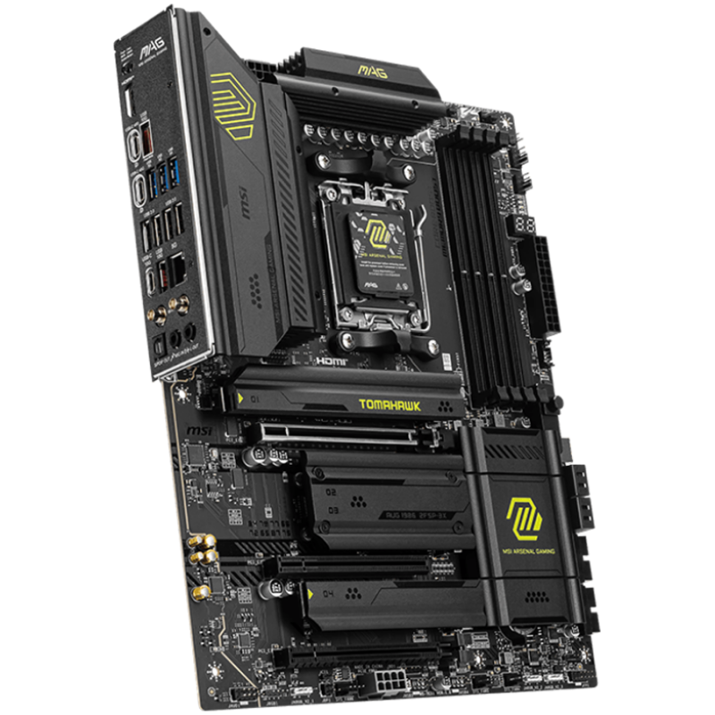 MSI MAG X870 TOMAHAWK WIFI, ATX,Socket AM5, AMD Tyzen 9000, Dual Channel DDR5 up to 8400+(OC)MHz, 3x PCIe x16 slots, 4x M.2 slot, 4xUSB