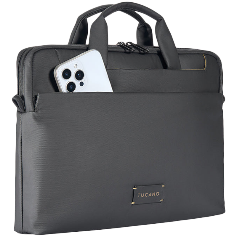 TUCANO WORK OUT 5 SLIM BAGS FOR MacBook Pro 14/ MacBook Air/Pro 13/ Laptop 13, Black