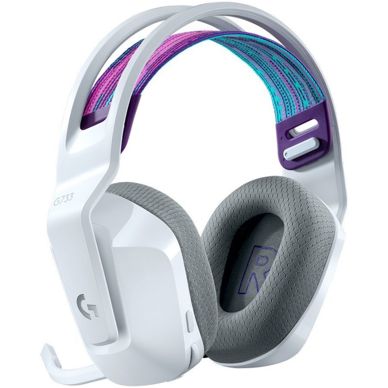 LOGITECH G733 LIGHTSPEED Wireless RGB Gaming Headset - WHITE - 2.4GHZ - EMEA-981-000883